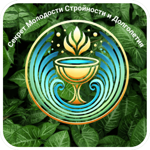 Логотип Young Naturally — стилизованный источник вечной молодости в виде сияющей чаши